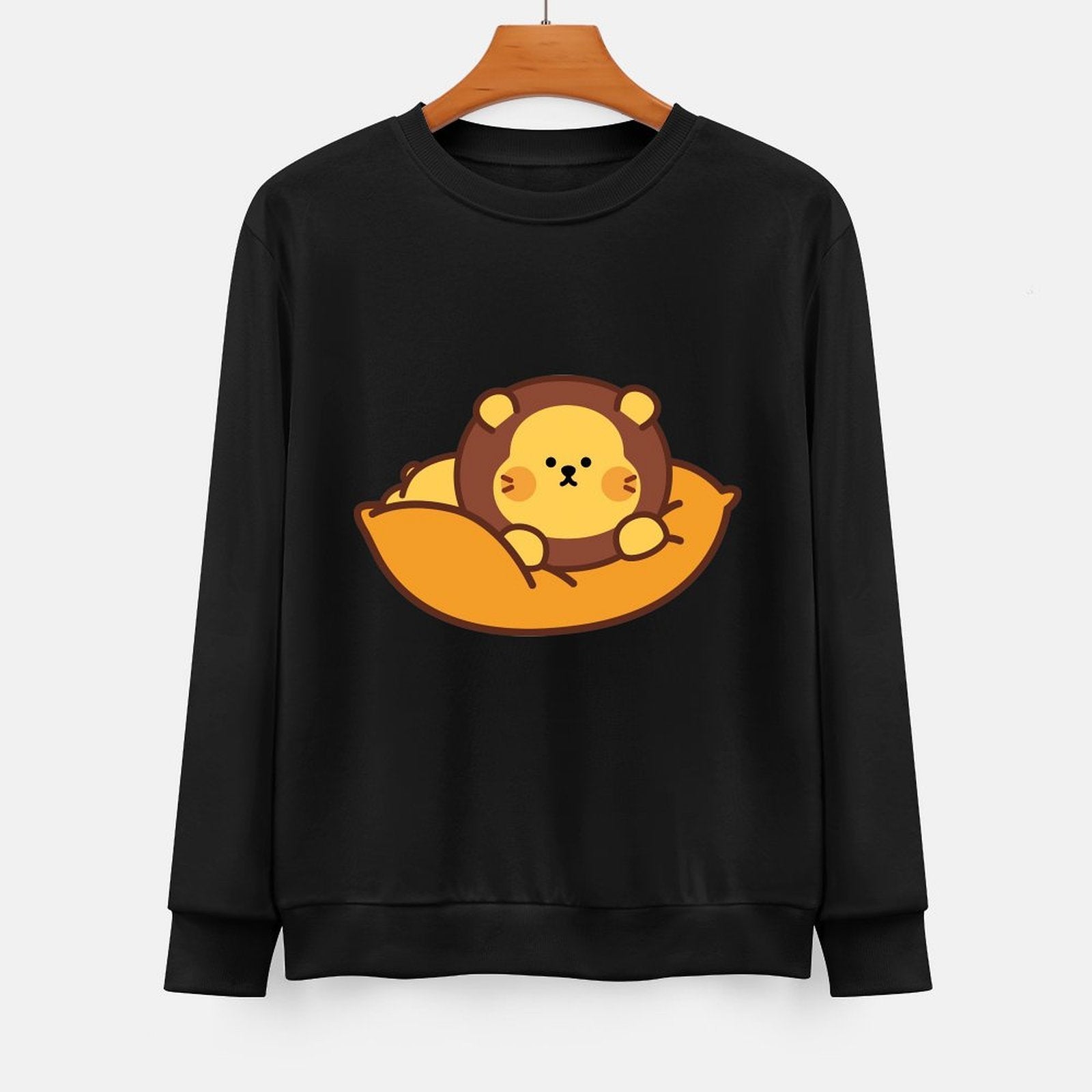 Front Patterned Long Sleeve TopLong Lasting Tear-Resistant